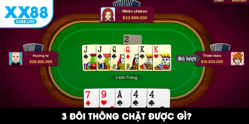 3 đôi thông chặt được gì?