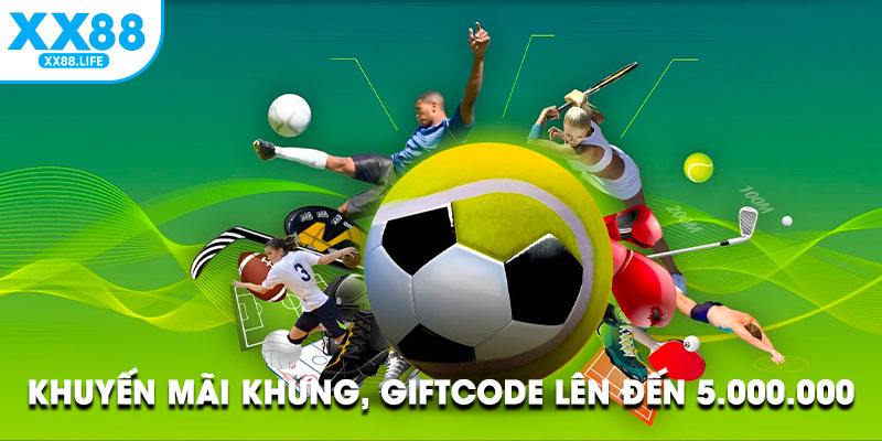 Khuyến mãi khủng, giftcode giá trị lên đến 5.000.000 VNĐ